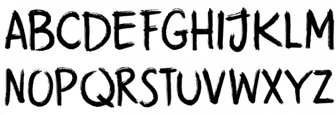 DK Attaboy Regular Шрифта ВЕРХНИЙ