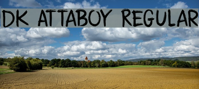 DK Attaboy Regular Font examples