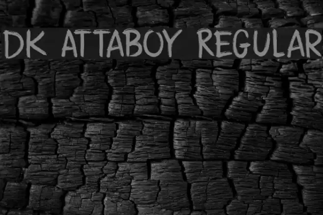 DK Attaboy Regular Font examples