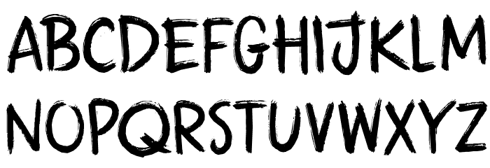 DK Attaboy Regular Font LOWERCASE