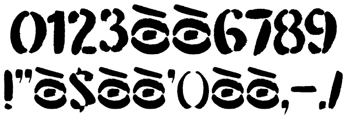 DK Attention Seeker Regular Font OTHER CHARS
