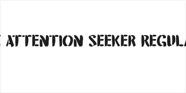 DK Attention Seeker Regular Logo