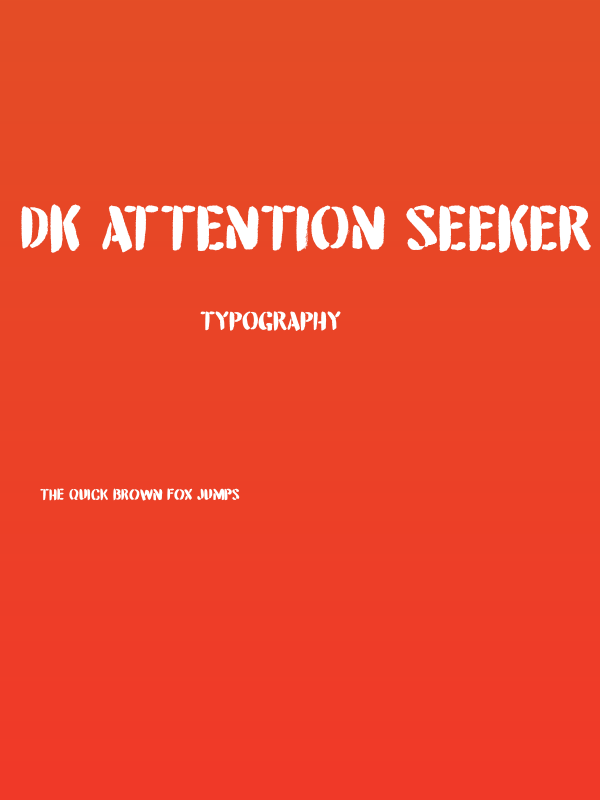DK Attention Seeker Regular Poster
