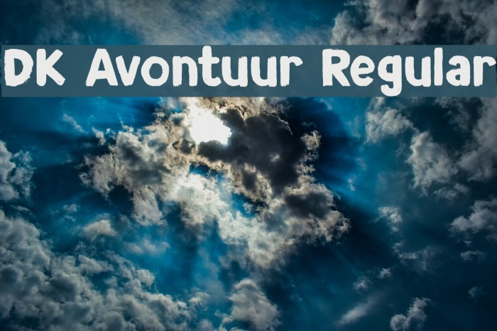 DK Avontuur Regular Шрифта examples