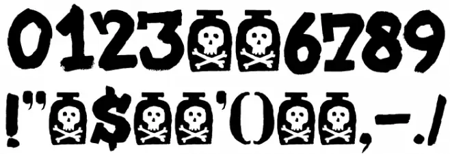 DK Bad Medicine Regular Font OTHER CHARS