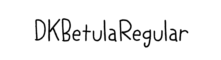 DK Betula Regular Schriftart