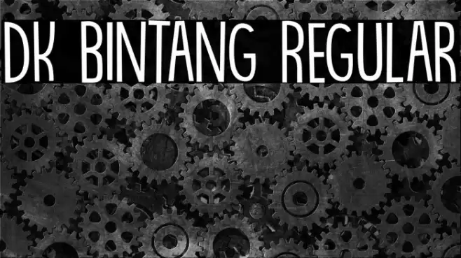 DK Bintang Regular خط examples