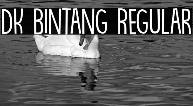 DK Bintang Regular خط examples