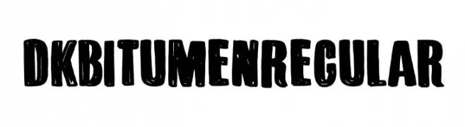 DK Bitumen Regular  font caratteri gratis