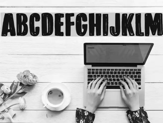 DK Bitumen Regular Font examples