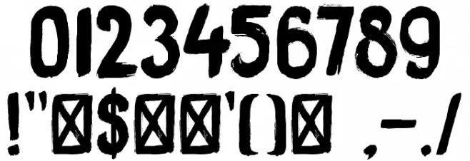 DK Black Bamboo(RUS BY LYAJKA) Font OTHER CHARS