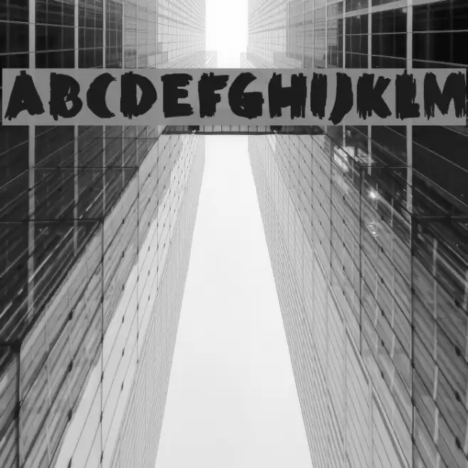 DK Black Mark Font examples