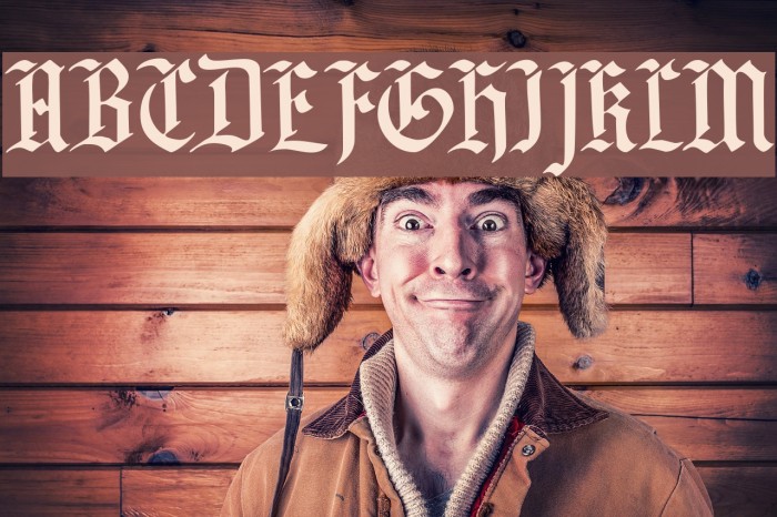 DK Blackminster Regular Font examples