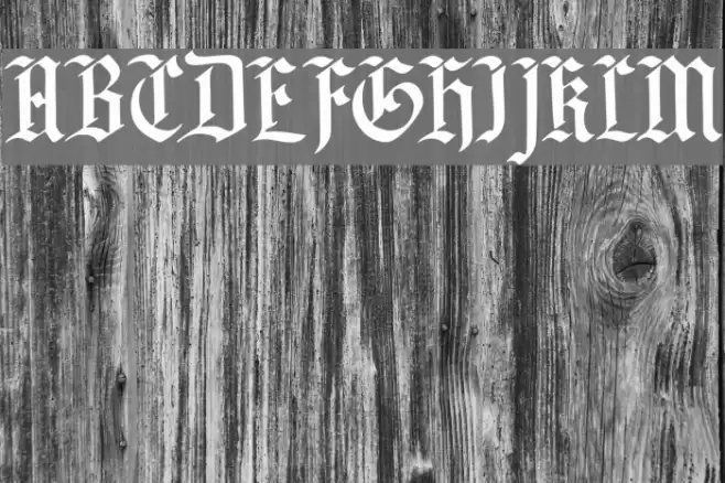 DK Blackminster Regular Font examples