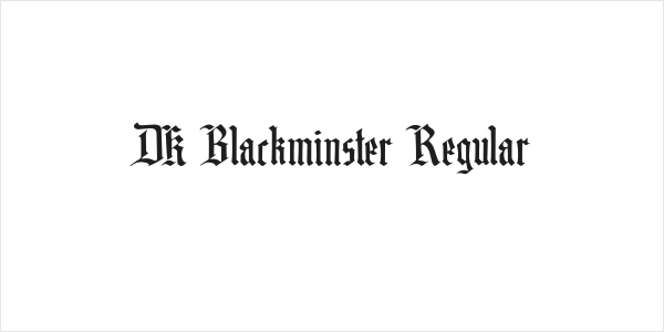 DK Blackminster Regular Logo