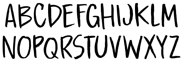 DK Boarding House I Regular Font LOWERCASE