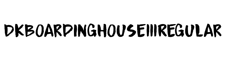 DK Boarding House III Regular  免费字体下载