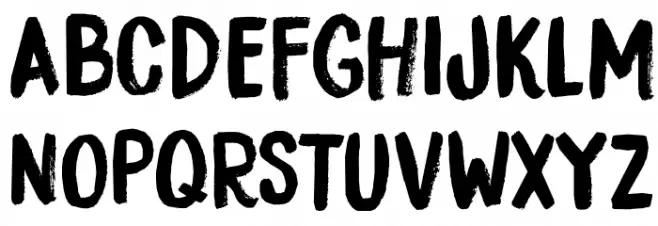 DK Bocadillo Regular Schriftart Groß