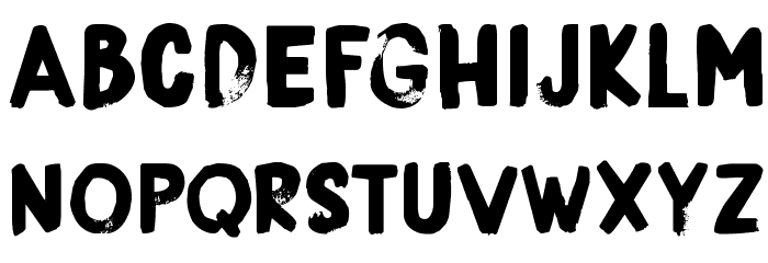 DK Boris Brush Font LOWERCASE