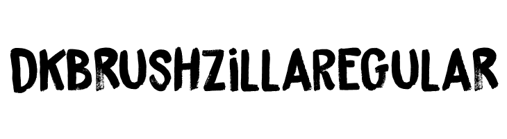 DK Brushzilla Regular  Free Fonts Download