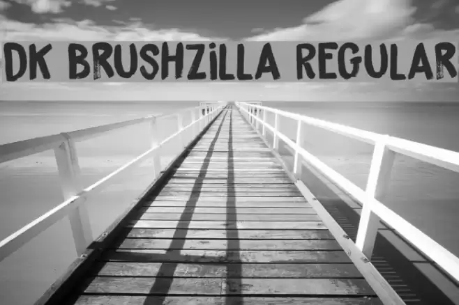 DK Brushzilla Regular Font examples