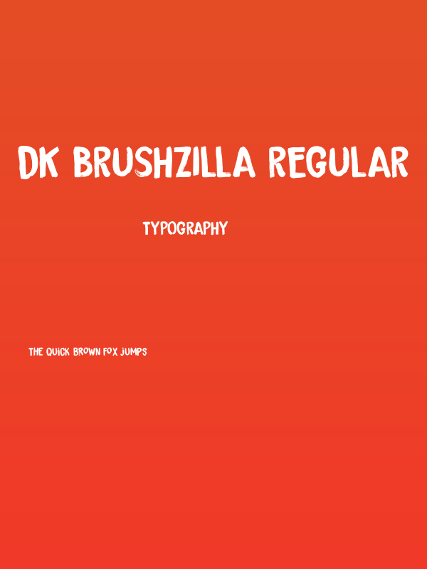 DK Brushzilla Regular Poster