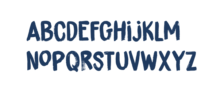 DK Brushzilla Regular Lowercase