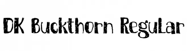 DK Buckthorn Regular  Frei Schriftart Herunterladen