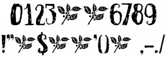 DK Buckthorn Regular Font OTHER CHARS