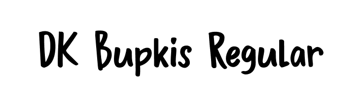 DK Bupkis Regular Font