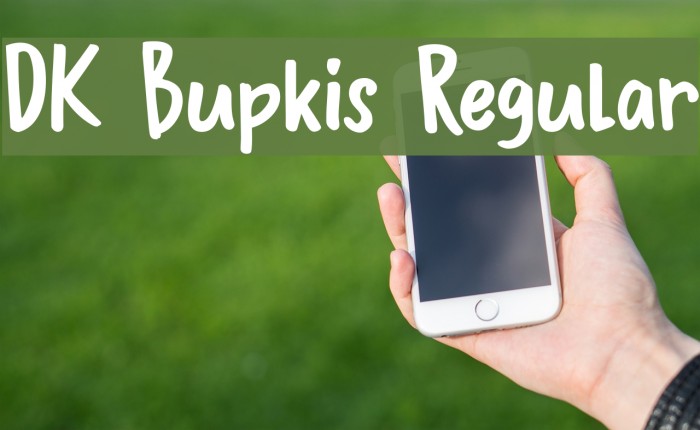 DK Bupkis Regular Font examples