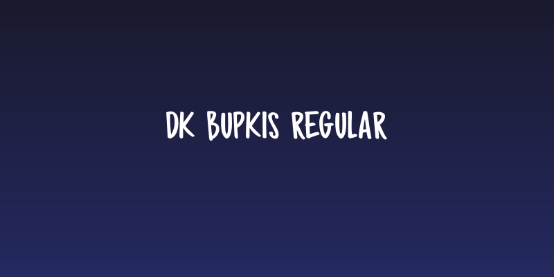 DK Bupkis Regular Social Header