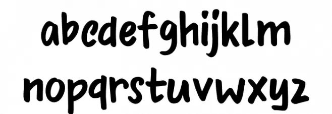 DK Bupkis Regular Caratteri MINUSCOLO