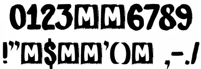 DK Bygone Regular Font OTHER CHARS