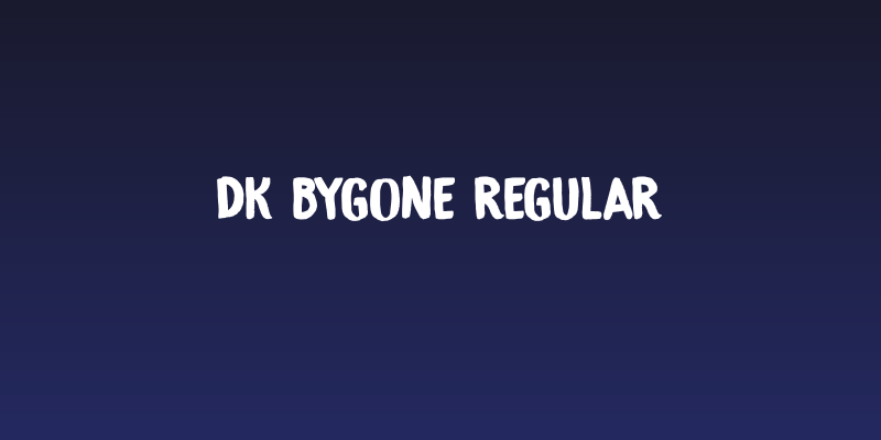 DK Bygone Regular Social Header