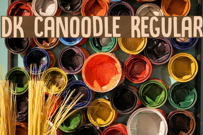 DK Canoodle Regular Font examples