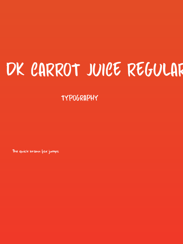 DK Carrot Juice Regular Poster