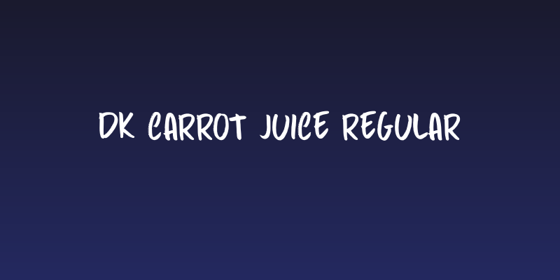 DK Carrot Juice Regular Social Header