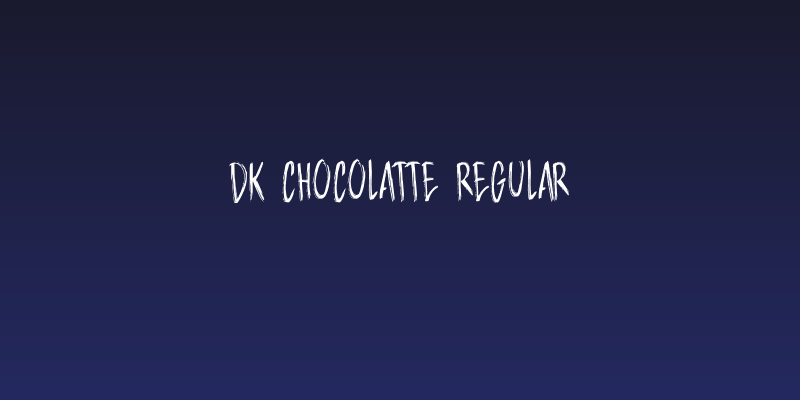 DK Chocolatte Regular Social Header
