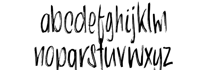 DK Chocolatte Regular Font LOWERCASE