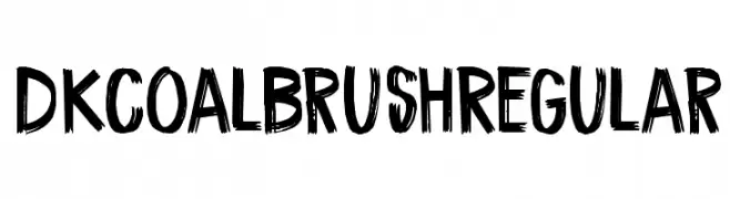 DK Coal Brush Regular  Fuentes Gratis Descargar