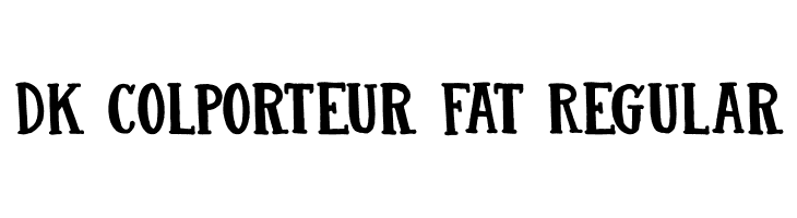 DK Colporteur Fat Regular Font