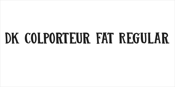 DK Colporteur Fat Regular Logo