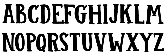 DK Colporteur Fat Regular Font LOWERCASE