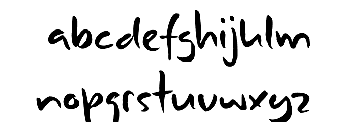 DK Combustible Regular Font LOWERCASE