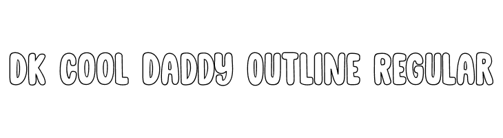 DK Cool Daddy Outline Regular Font