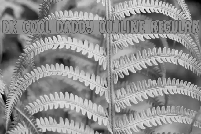 DK Cool Daddy Outline Regular Font examples