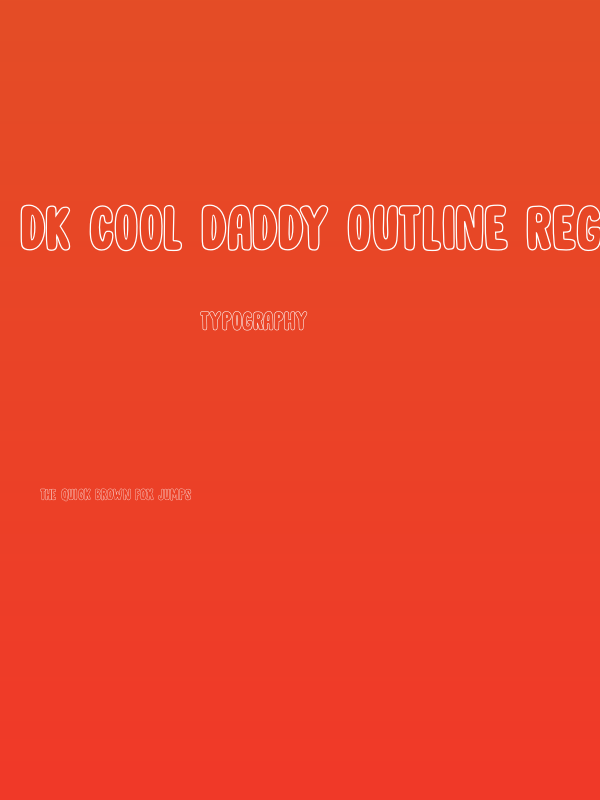 DK Cool Daddy Outline Regular Poster
