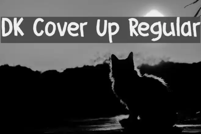 DK Cover Up Regular Font examples