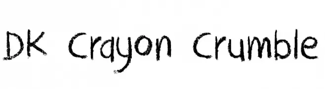 DK Crayon Crumble  Fuentes Gratis Descargar